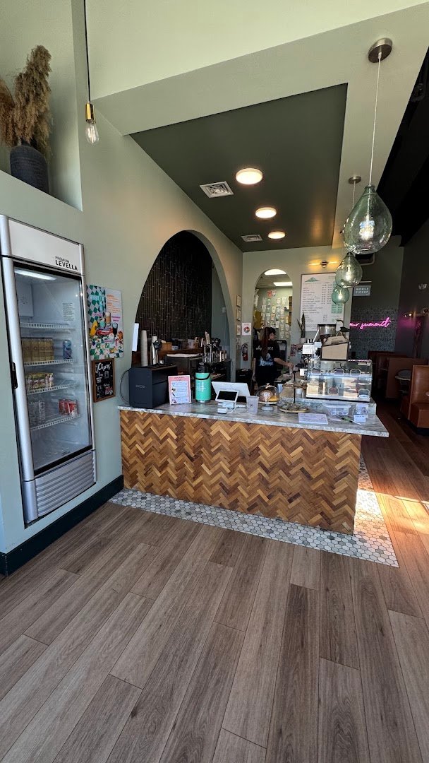 Interior of Summit Coffee Ballantyne, specialty coffee shop in Charlotte