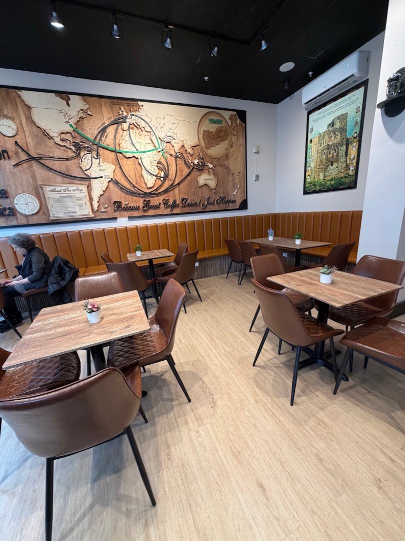 Interior of Qahwah House Coffee - Ithaca, specialty coffee shop in Ithaca