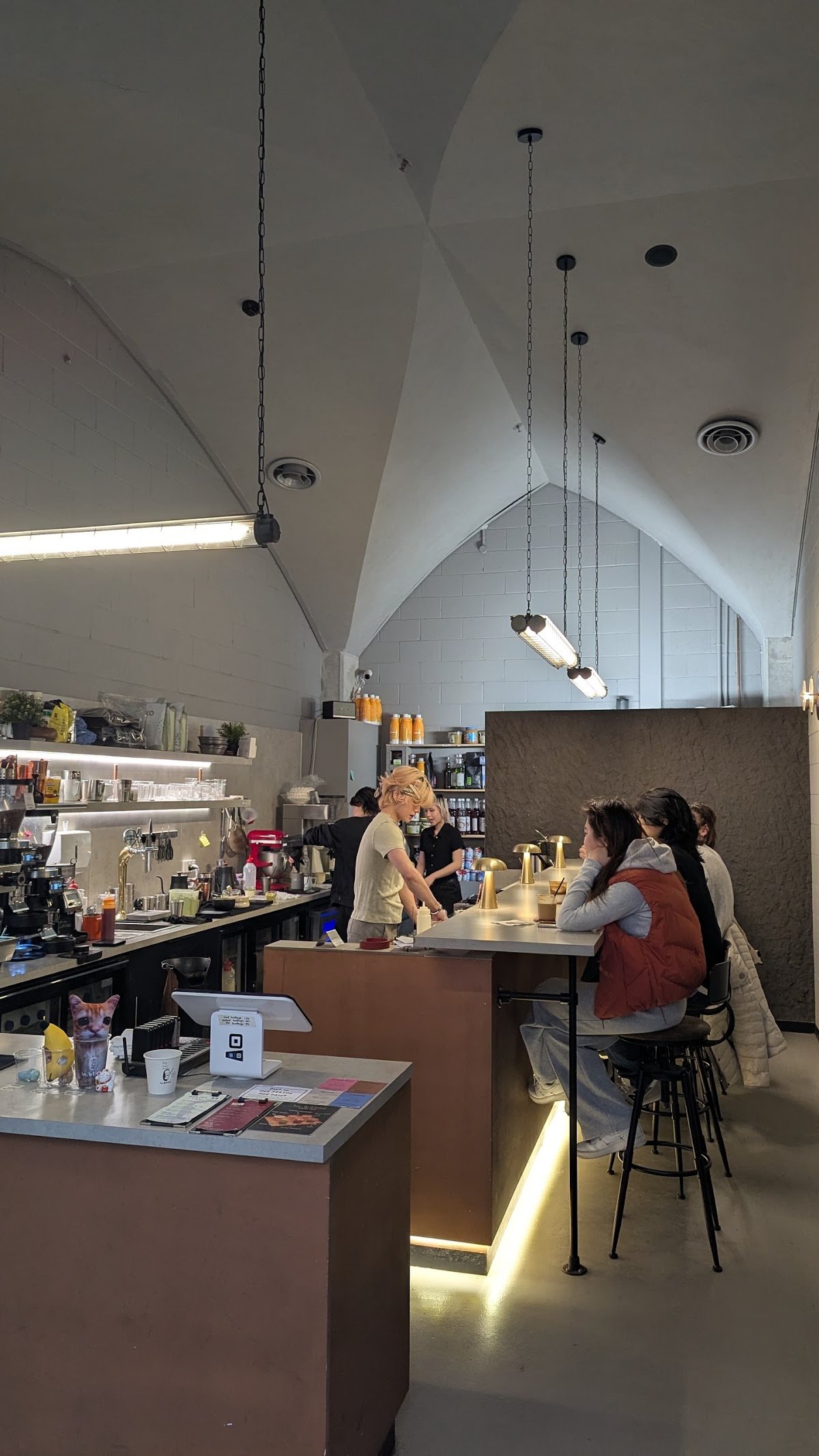 Interior of in.btwn, specialty coffee shop in Melbourne