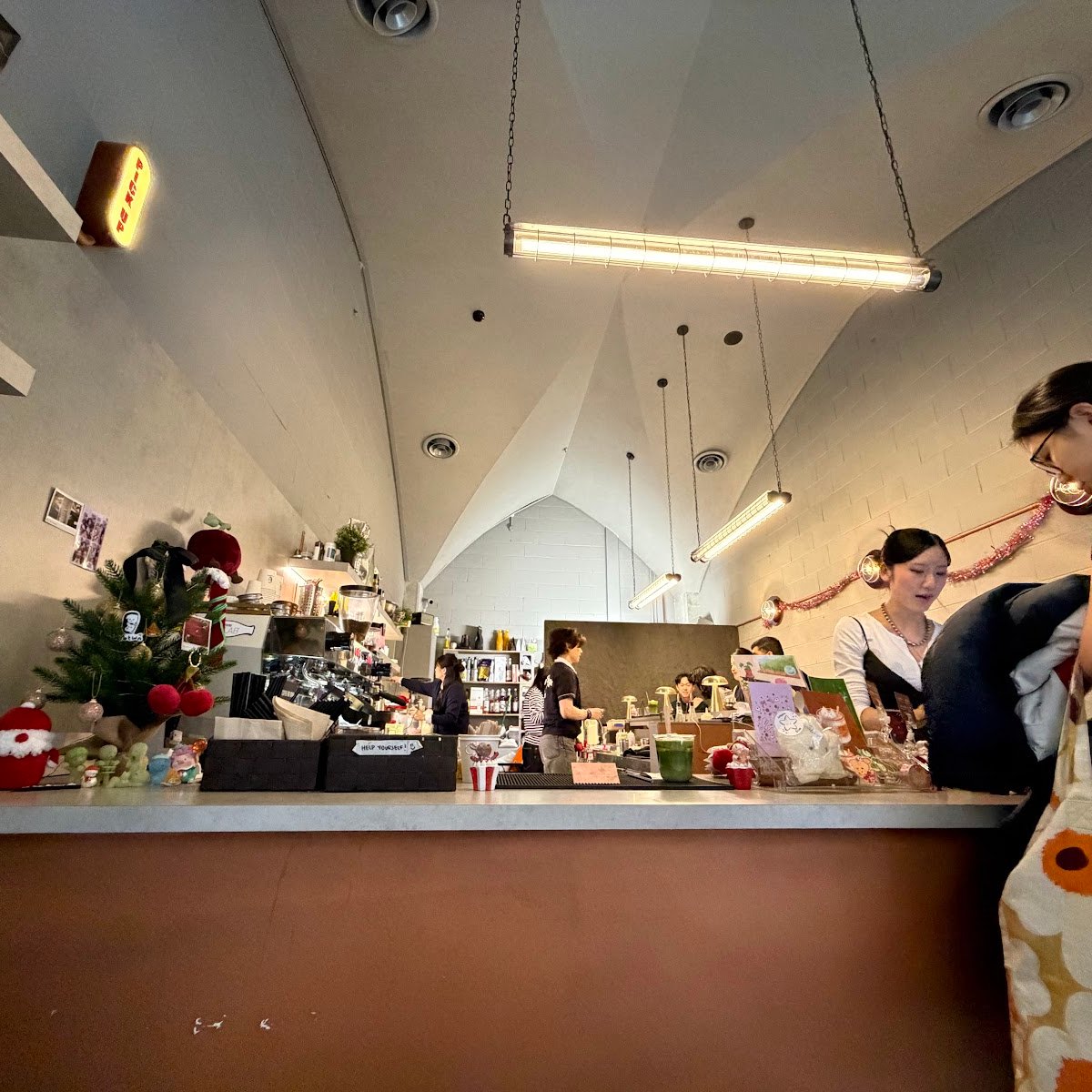 Interior of in.btwn, specialty coffee shop in Melbourne