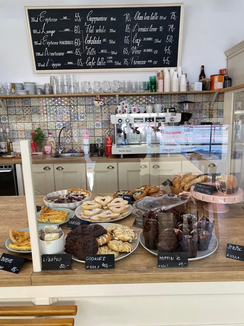 Interior of Café Majada Prague, specialty coffee shop in Prague
