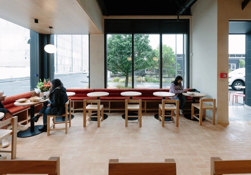 Interior of MIBO, specialty coffee shop in Auckland