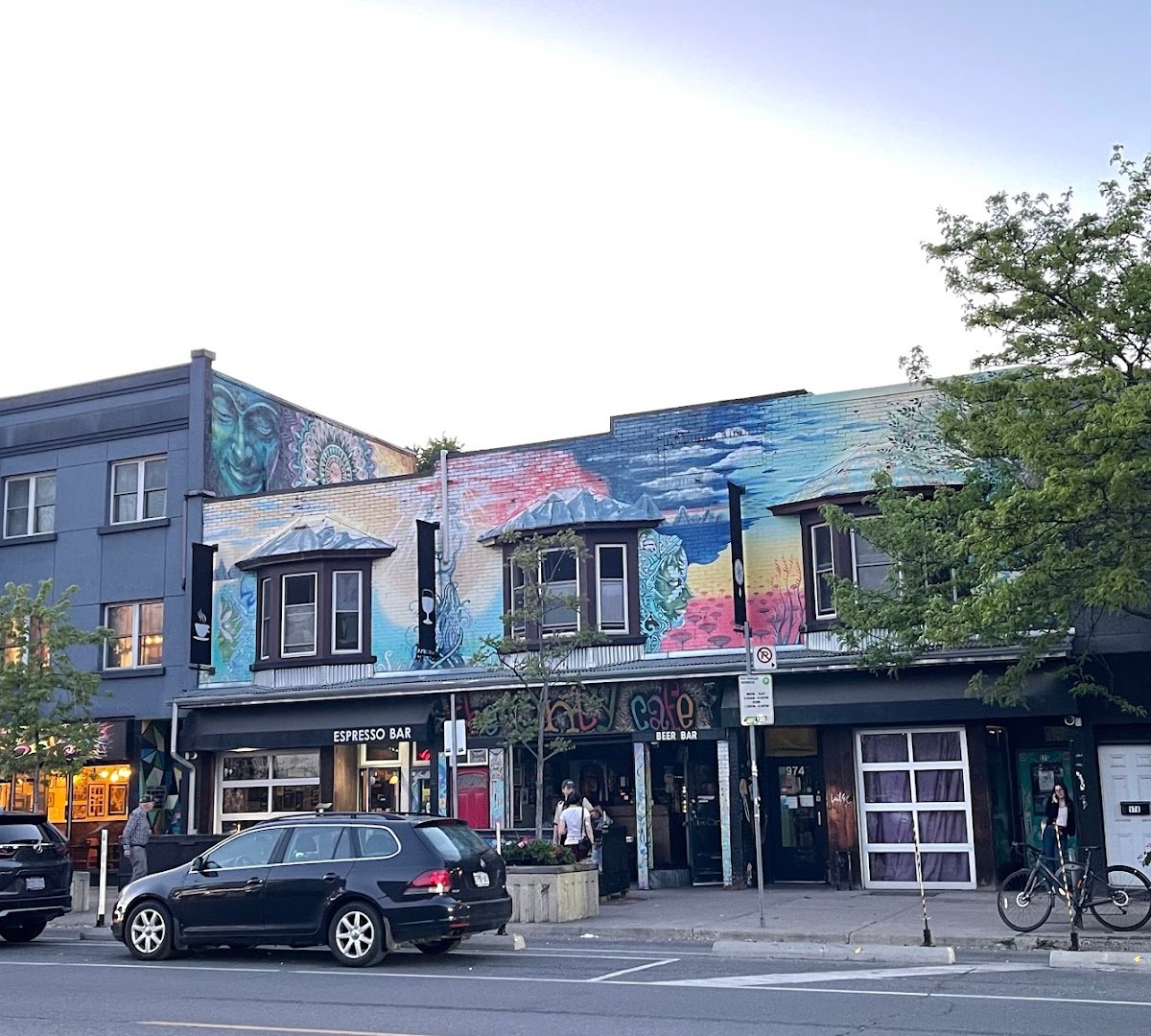 Storefront of The Only Cafe, specialty coffee shop in Toronto