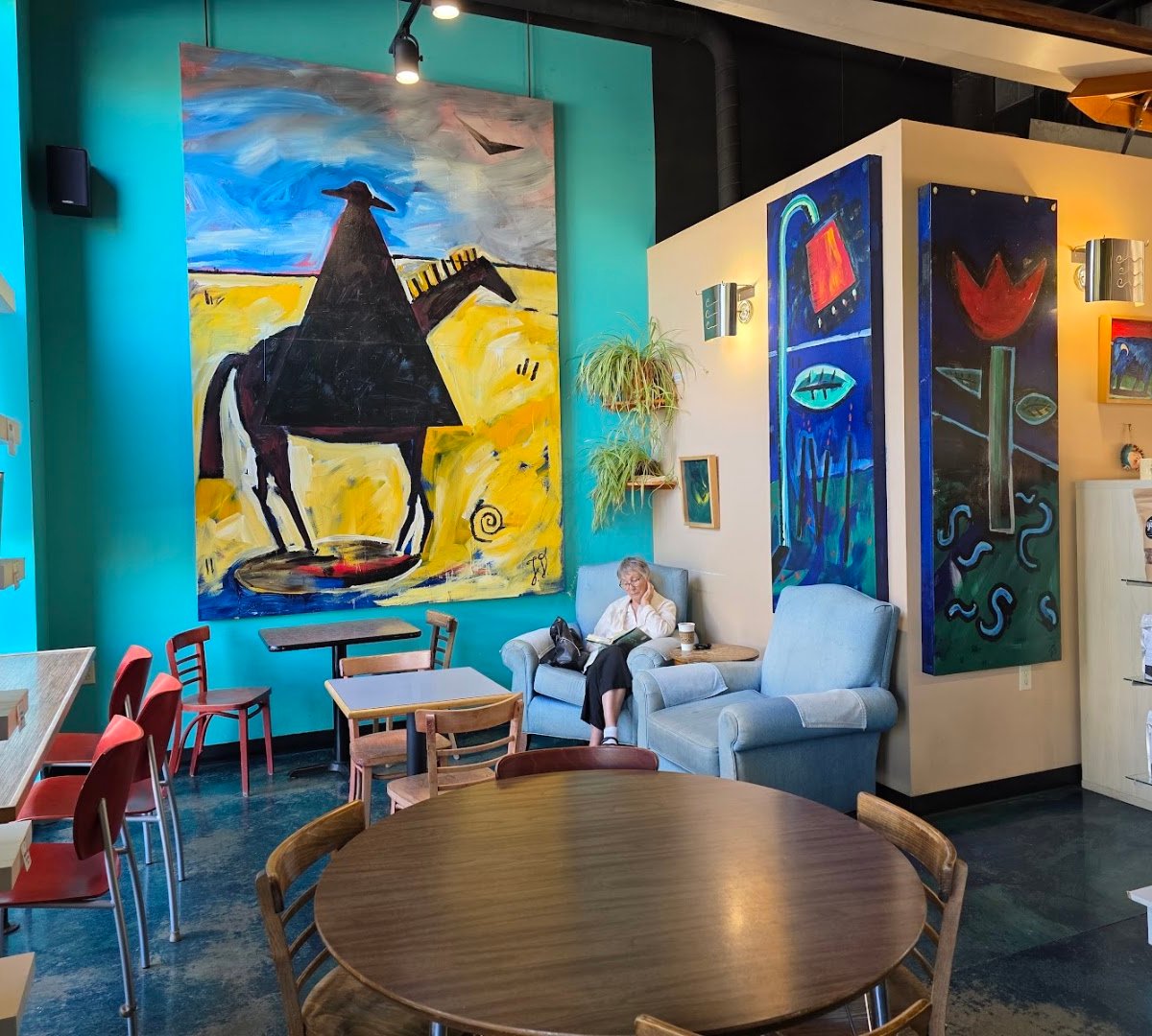 Interior of EVP Coffee Sequoya, specialty coffee shop in Madison