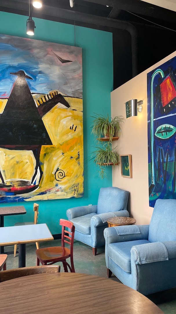 Interior of EVP Coffee Sequoya, specialty coffee shop in Madison