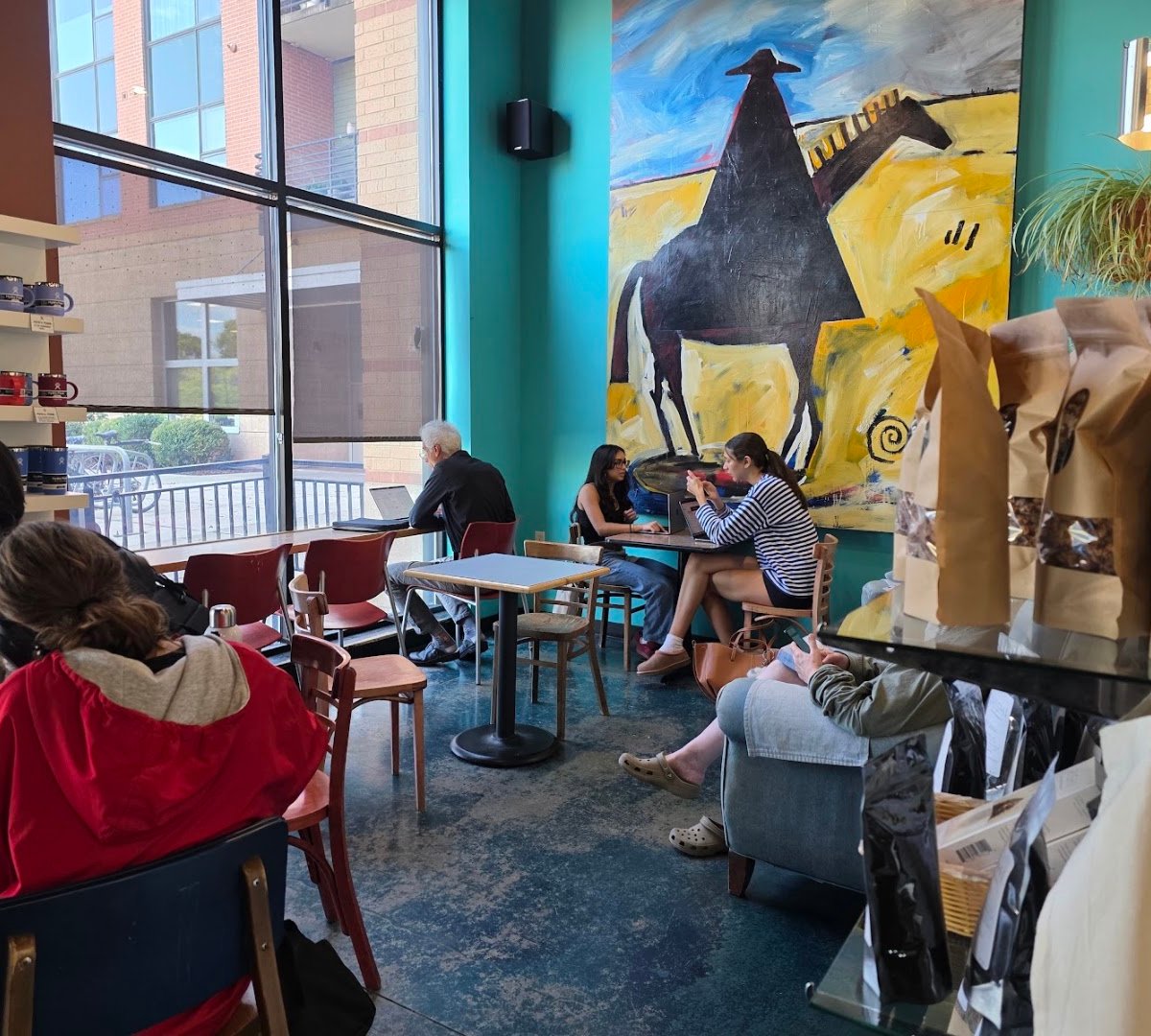 Interior of EVP Coffee Sequoya, specialty coffee shop in Madison