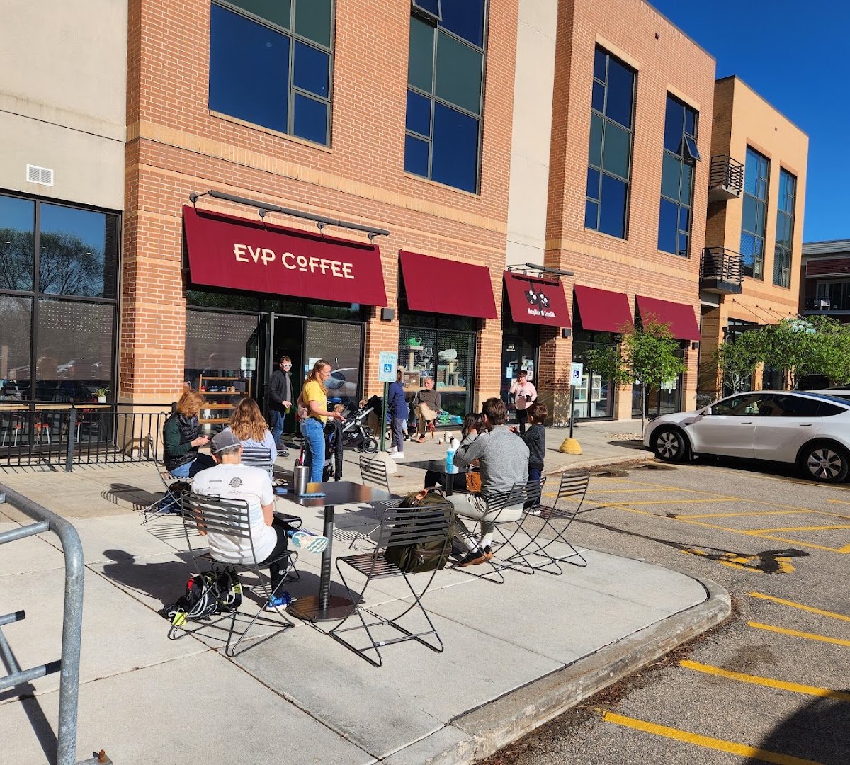 Storefront of EVP Coffee Sequoya, specialty coffee shop in Madison