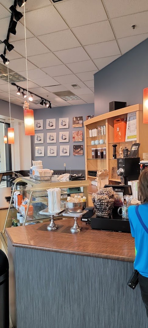 Interior of Thomas Hammer Coffee Roasters, specialty coffee shop in Spokane