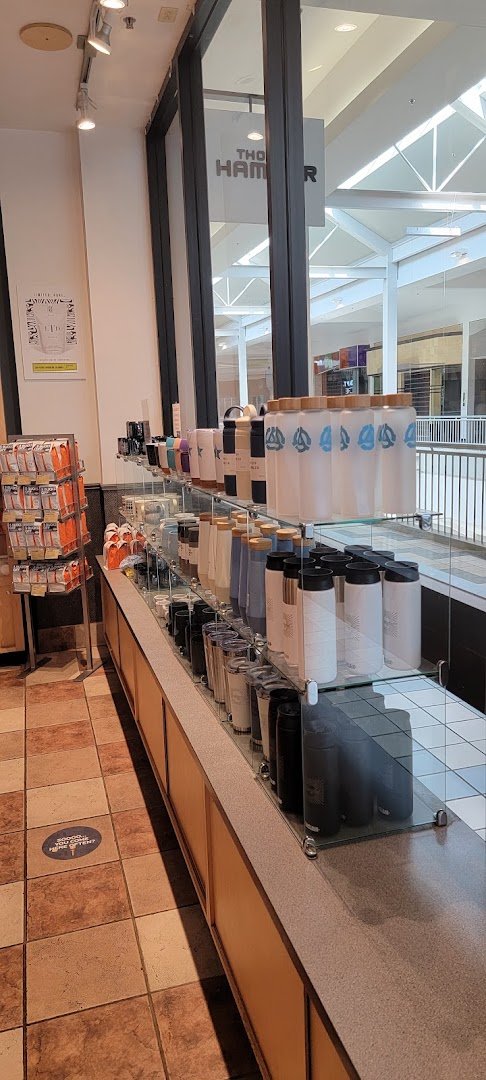 Interior of Thomas Hammer Coffee Roasters, specialty coffee shop in Spokane
