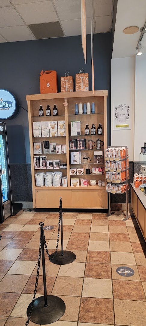 Interior of Thomas Hammer Coffee Roasters, specialty coffee shop in Spokane