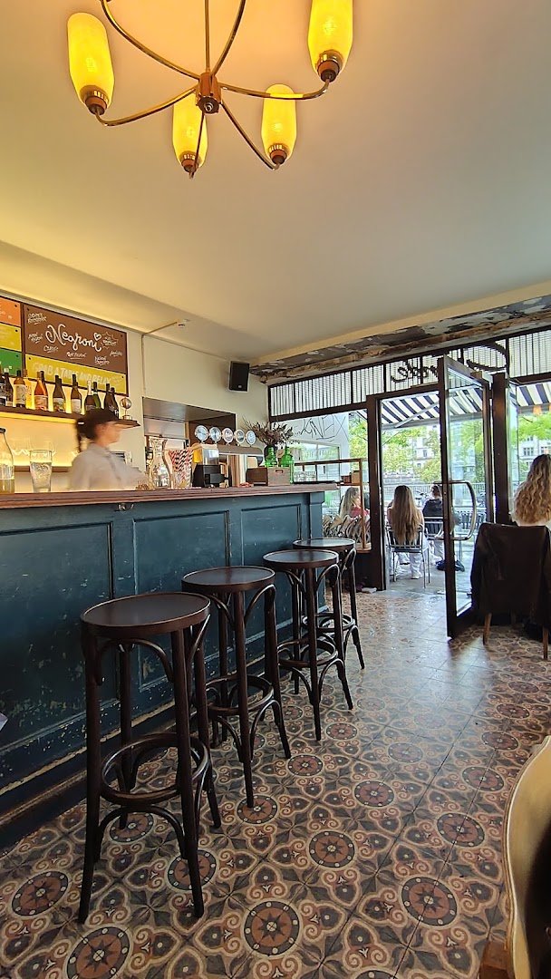 Interior of Grande Café & Bar, specialty coffee shop in Zurich