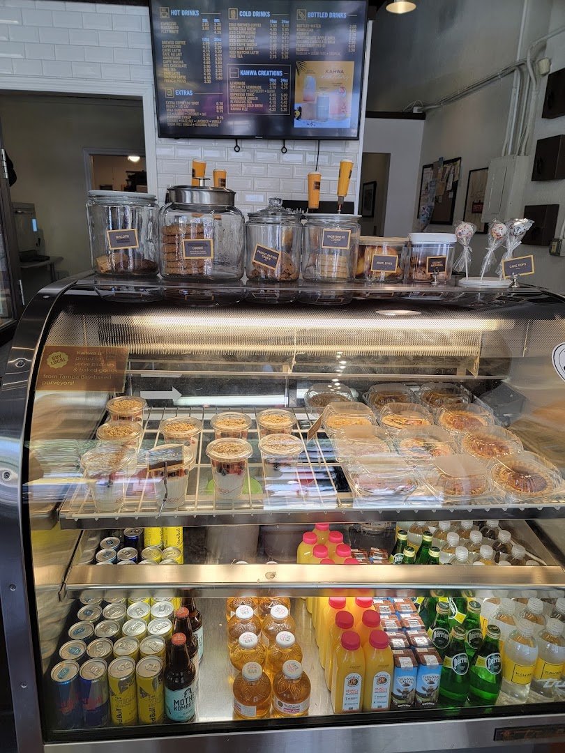 Interior of Kahwa Coffee, specialty coffee shop in Tampa-St. Petersburg