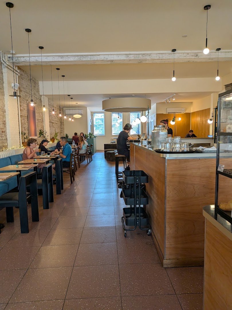 Interior of Café Pista | Quartier des Spectacles, specialty coffee shop in Montreal