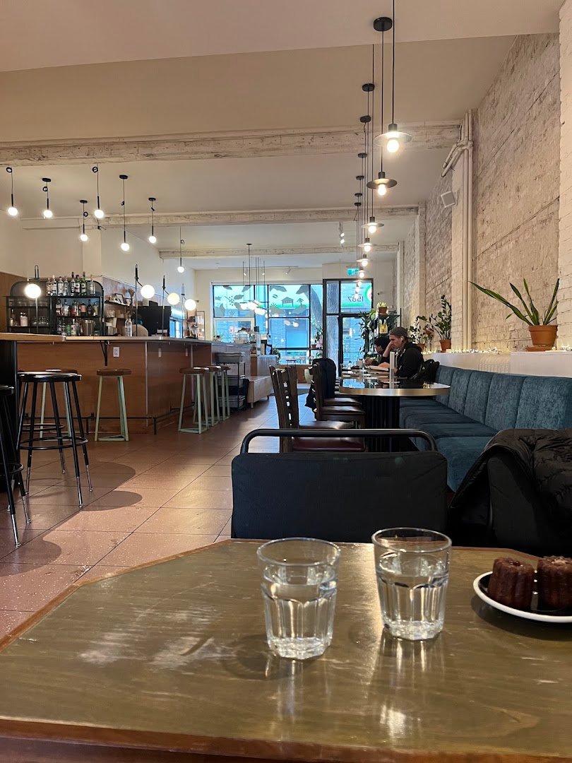 Interior of Café Pista | Quartier des Spectacles, specialty coffee shop in Montreal