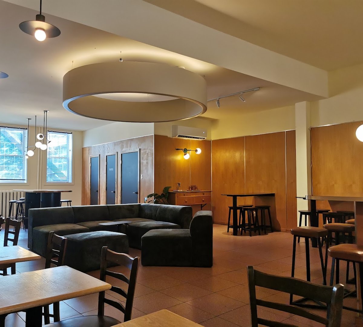 Interior of Café Pista | Quartier des Spectacles, specialty coffee shop in Montreal