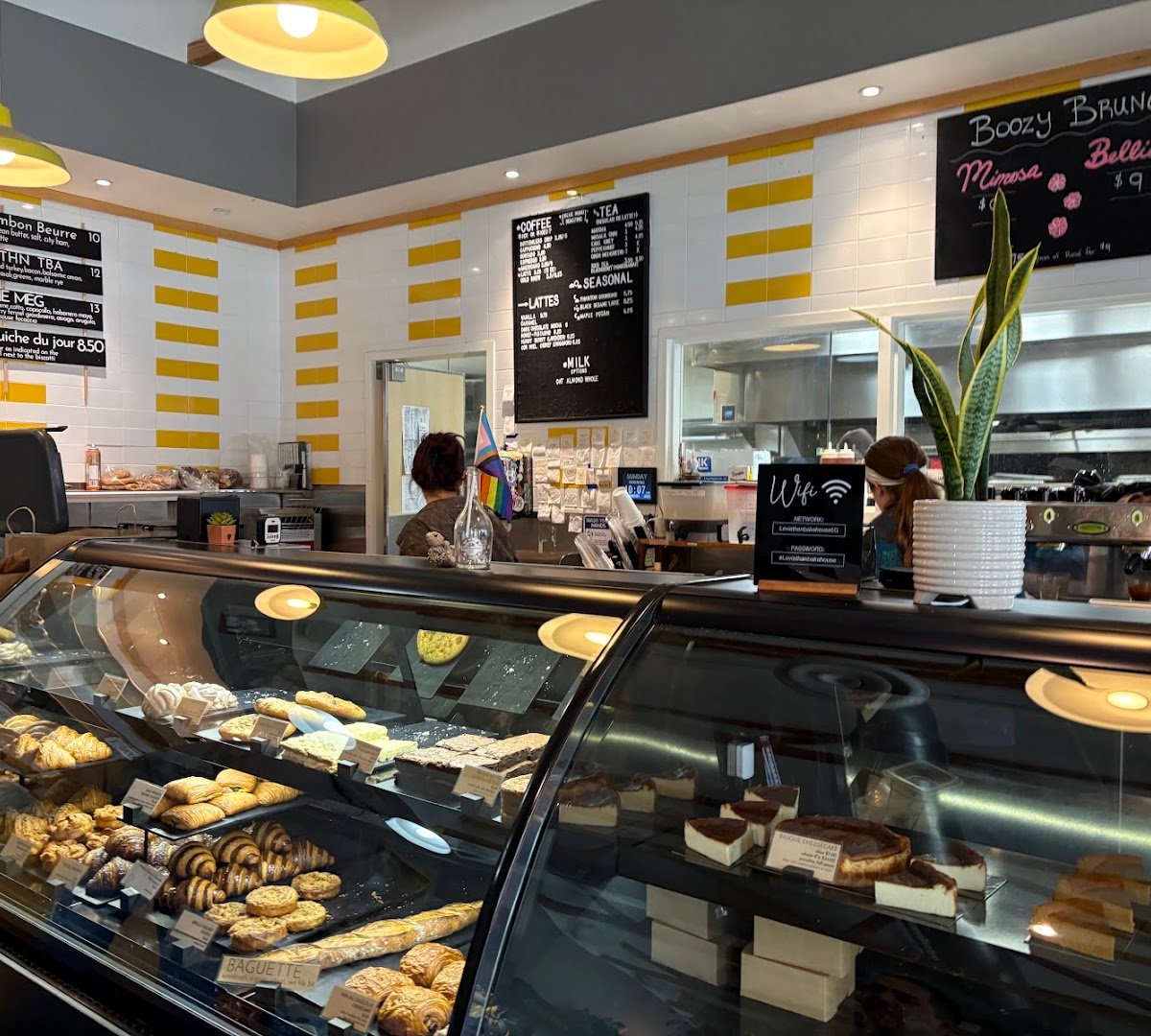 Interior of Leviathan Bakehouse, specialty coffee shop in Indianapolis