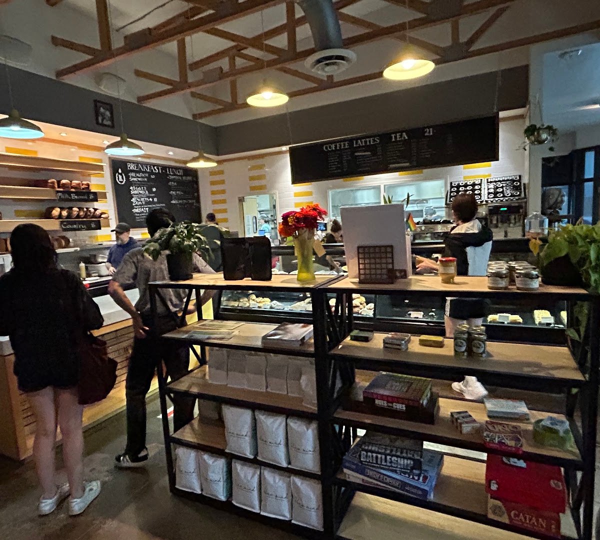 Interior of Leviathan Bakehouse, specialty coffee shop in Indianapolis