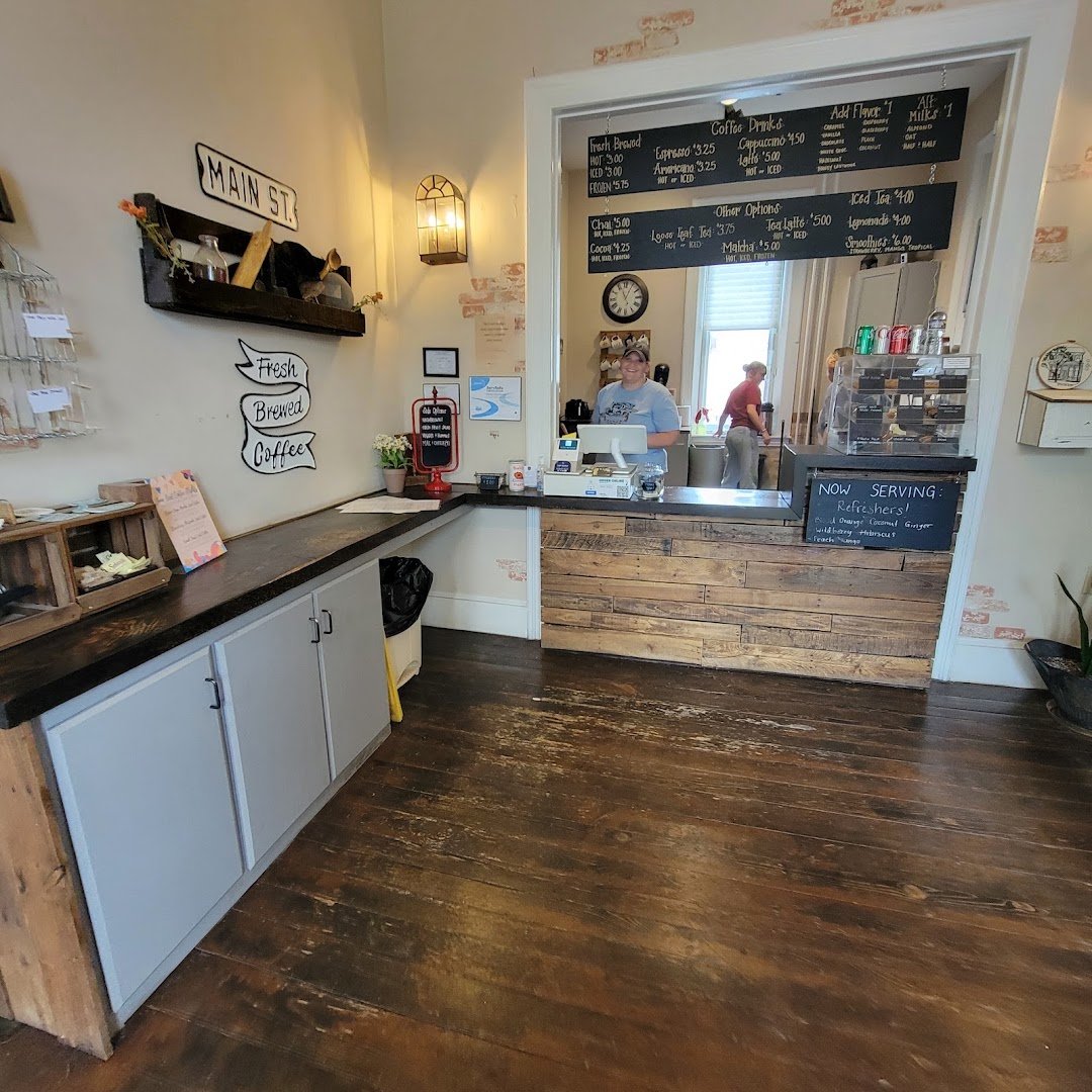 Interior of Griddle & Grind Cafe, specialty coffee shop in Lancaster