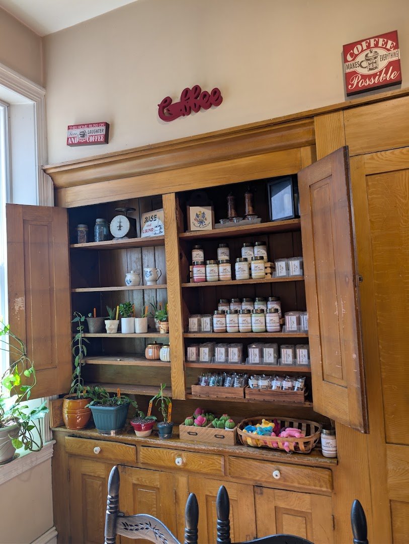 Interior of Griddle & Grind Cafe, specialty coffee shop in Lancaster