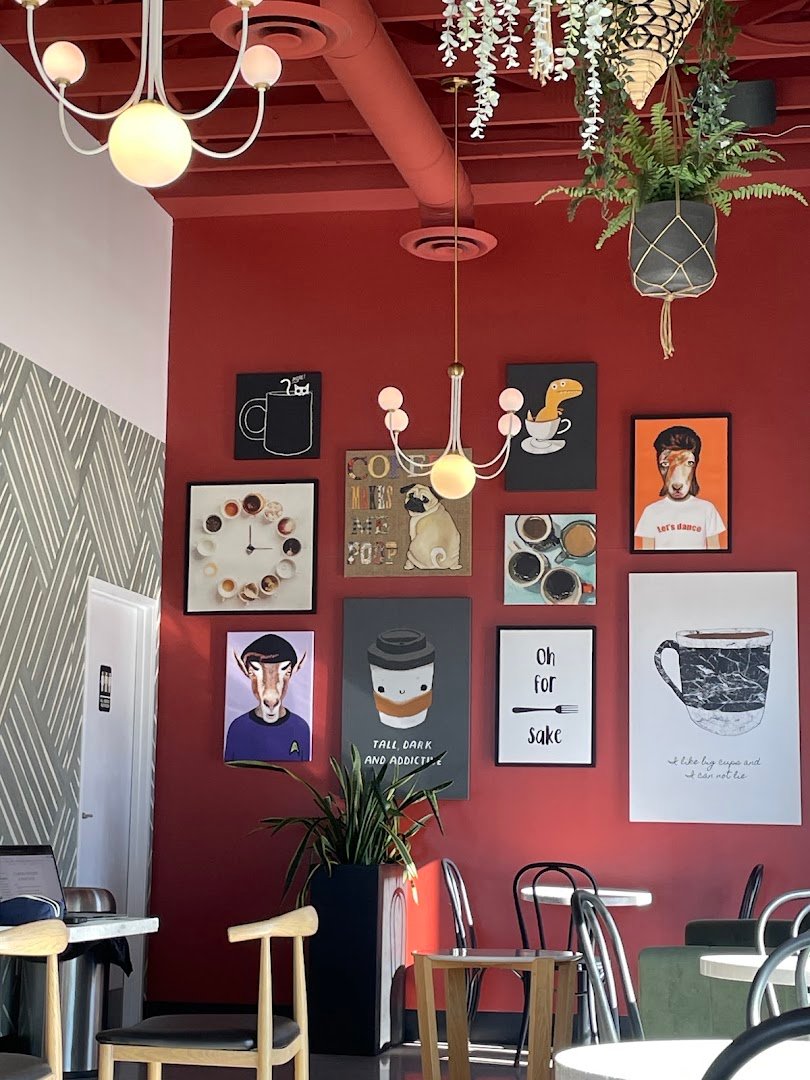 Interior of Founders Coffee, specialty coffee shop in Las Vegas
