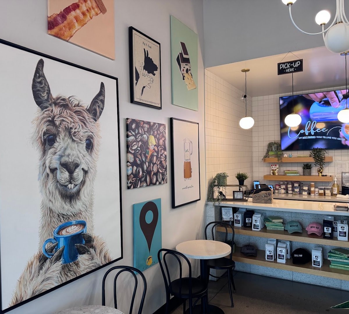 Interior of Founders Coffee, specialty coffee shop in Las Vegas