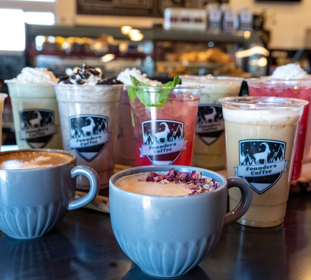 Coffee at Founders Coffee, specialty coffee shop in Las Vegas