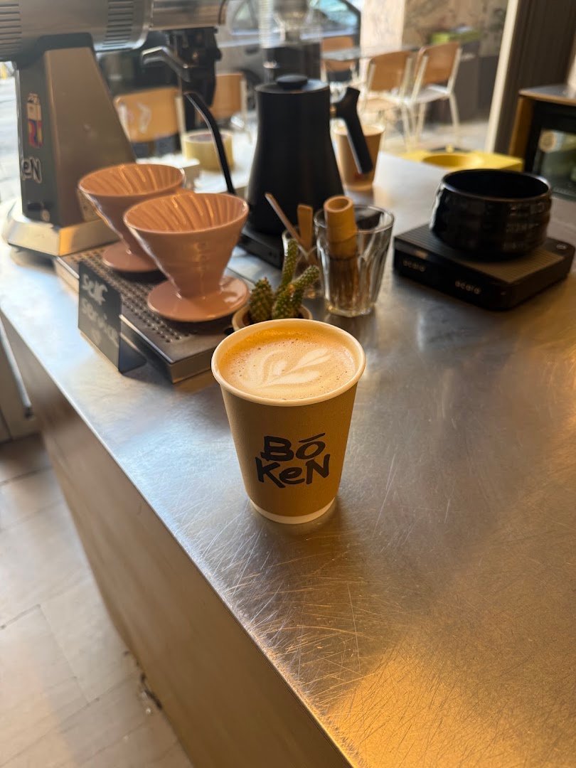 Coffee at Boken Athens, specialty coffee shop in Athens