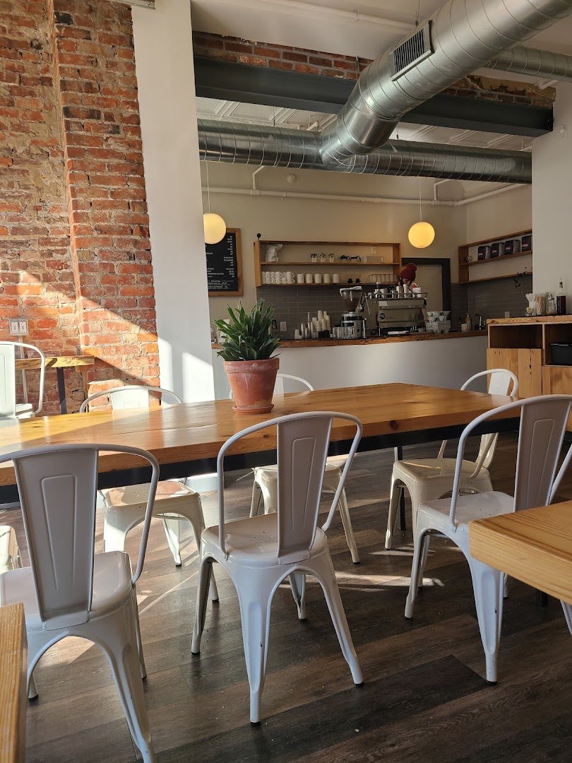 Interior of ReAnimator Coffee, specialty coffee shop in Philadelphia