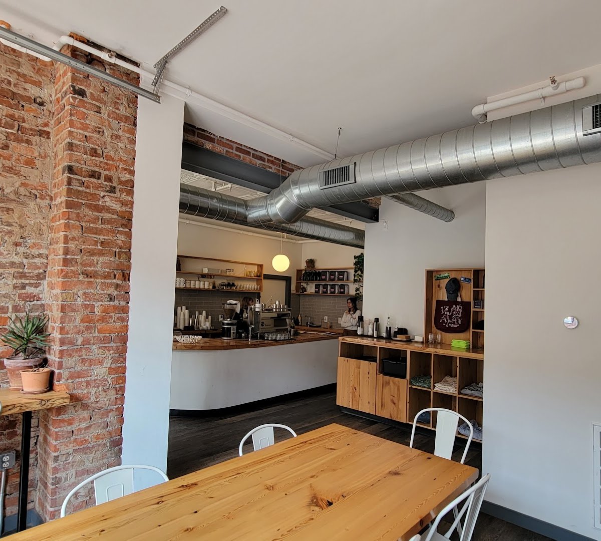 Interior of ReAnimator Coffee, specialty coffee shop in Philadelphia