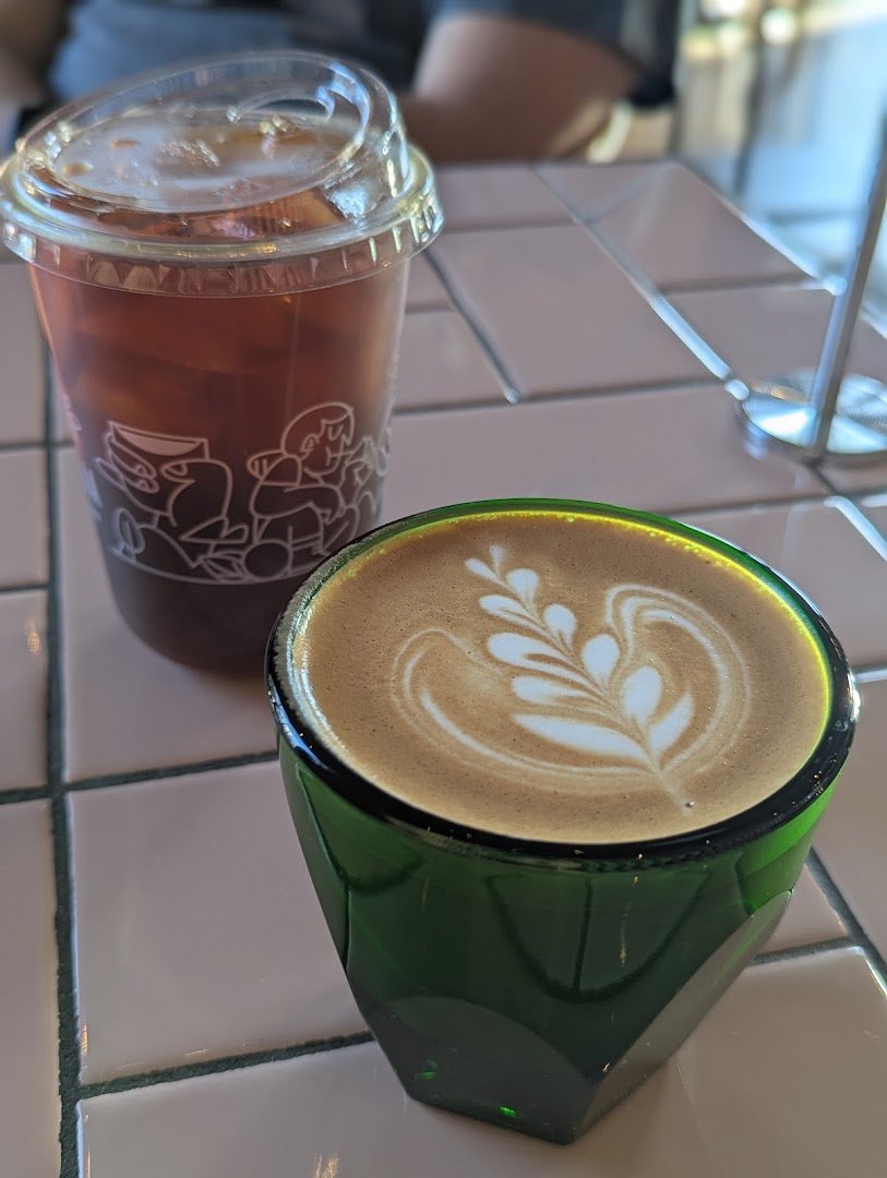 Coffee at Camellia Coffee Roasters, specialty coffee shop in Sacramento