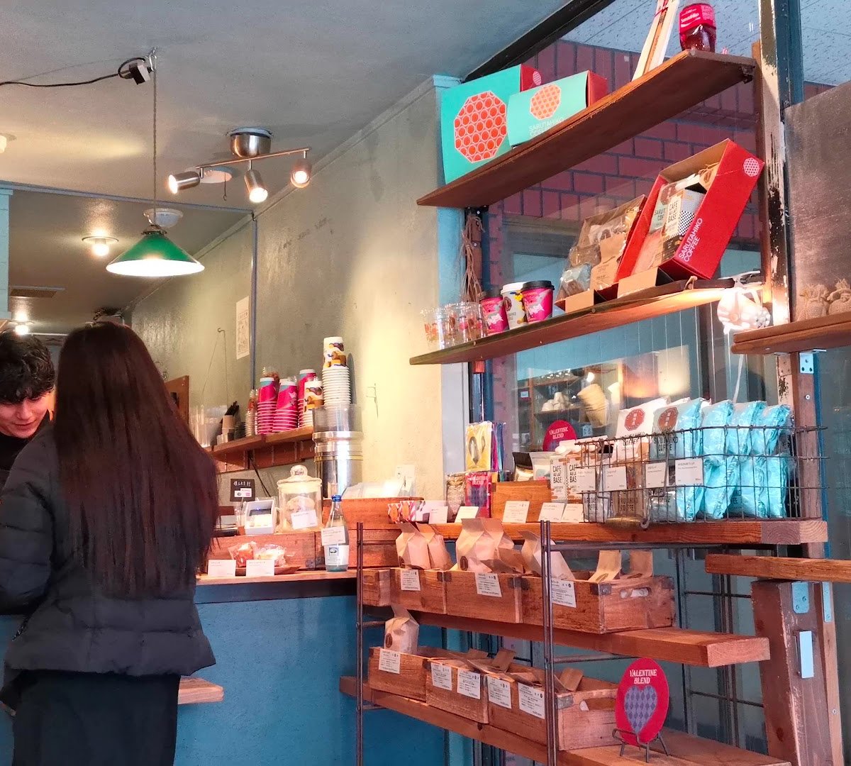 Interior of Sarutahiko Coffee Ebisu Honten, specialty coffee shop in Tokyo