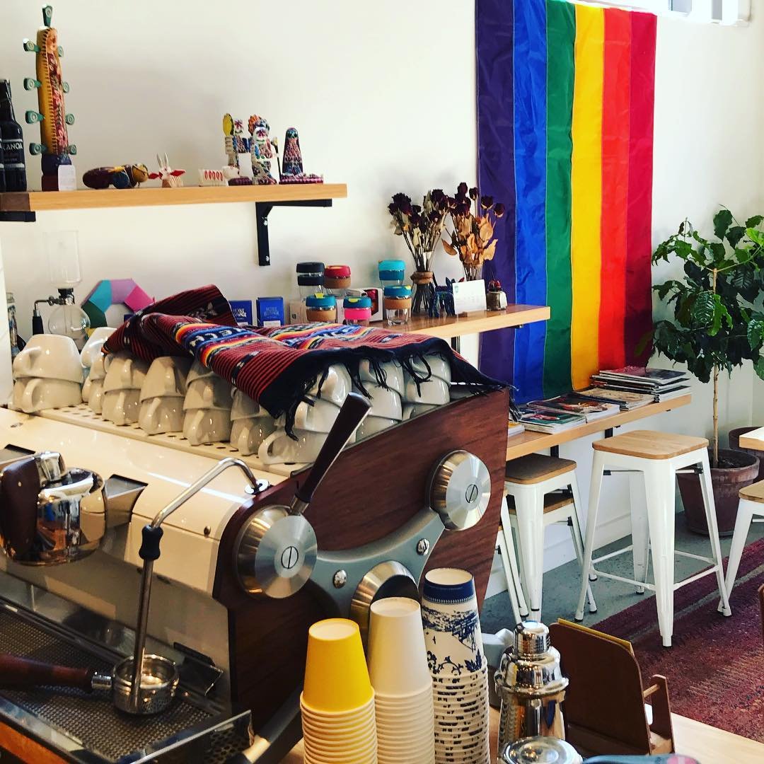 Interior of Machete Coffee, specialty coffee shop in Wellington