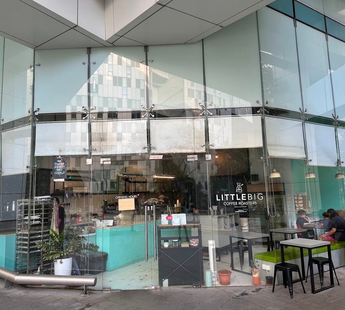 Storefront of Little Big Coffee Roasters, specialty coffee shop in Singapore