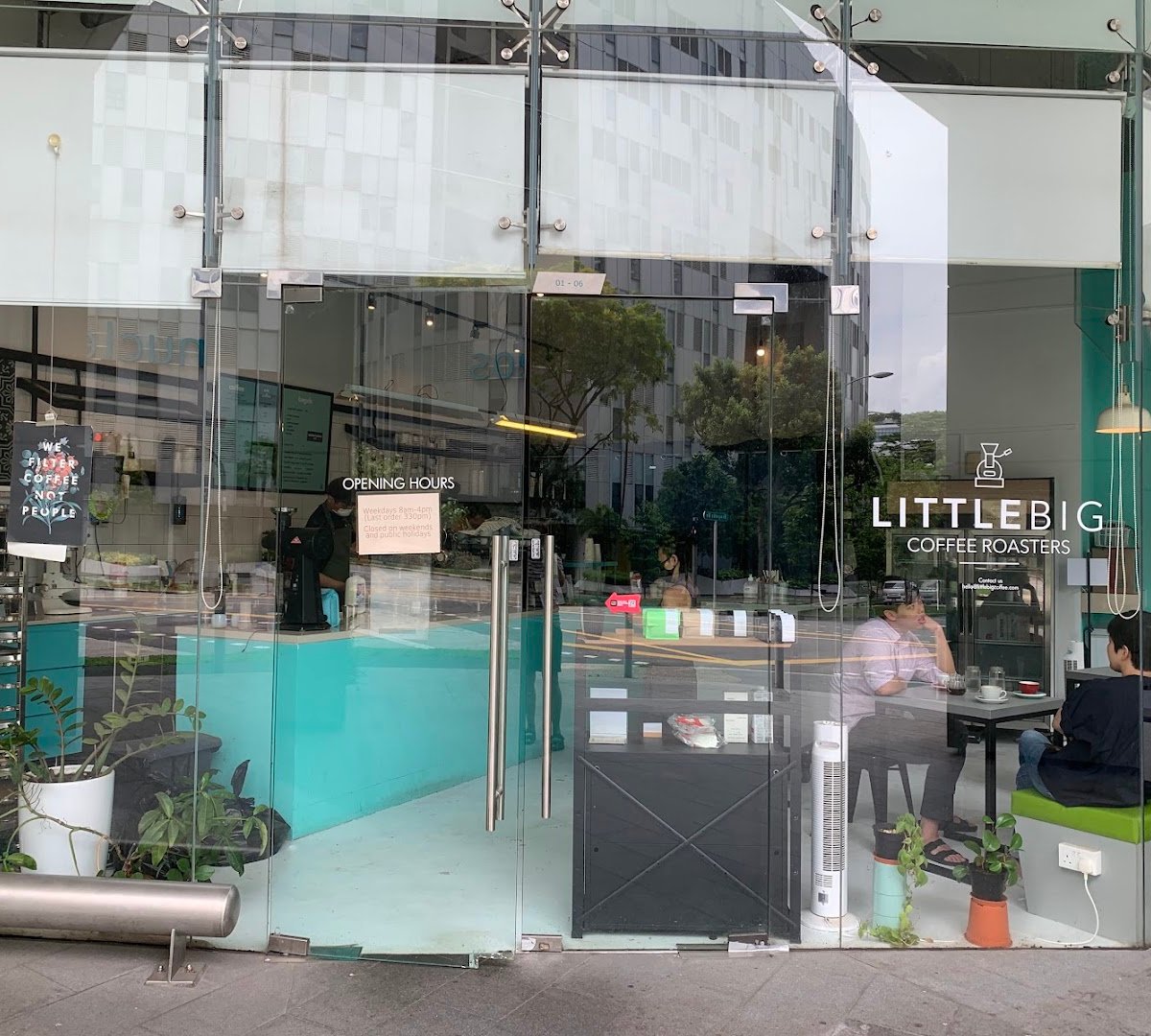 Storefront of Little Big Coffee Roasters, specialty coffee shop in Singapore