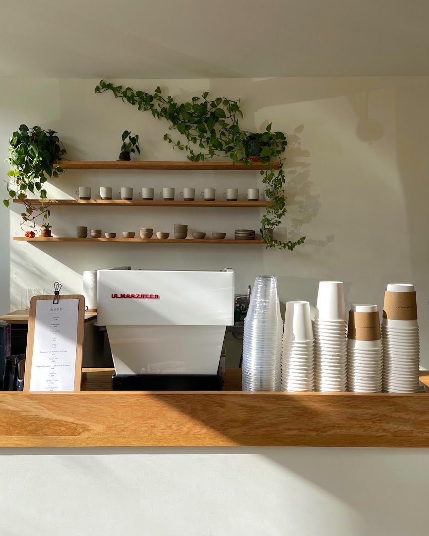 Interior of Persimmon Coffee, specialty coffee shop in Philadelphia