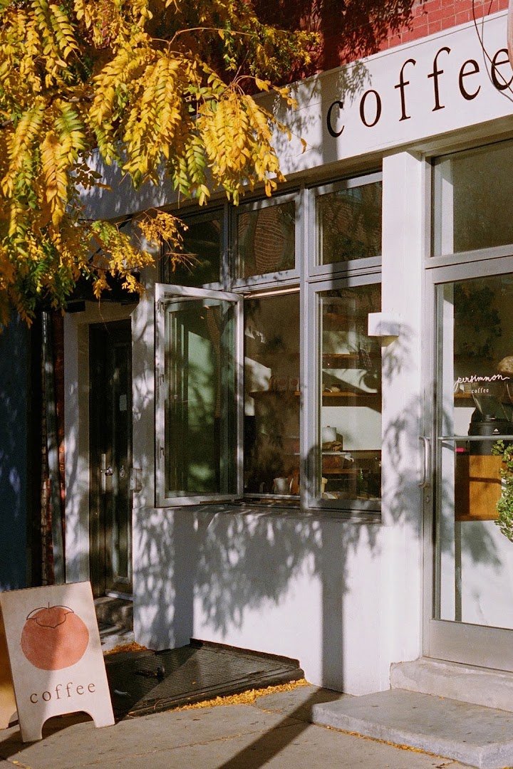 Storefront of Persimmon Coffee, specialty coffee shop in Philadelphia