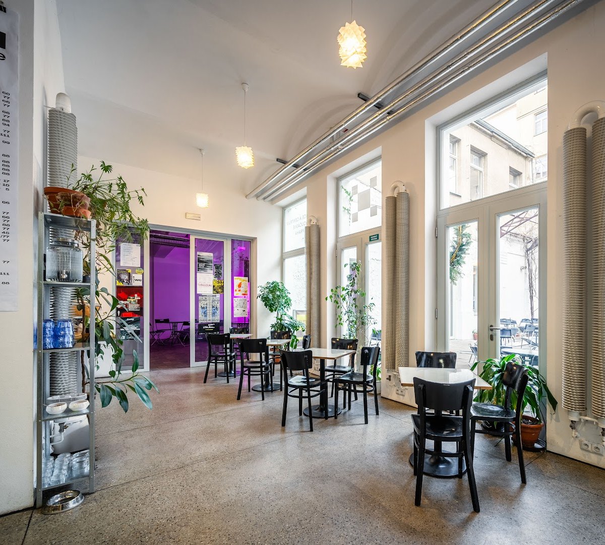 Interior of Acid Coffee, specialty coffee shop in Prague