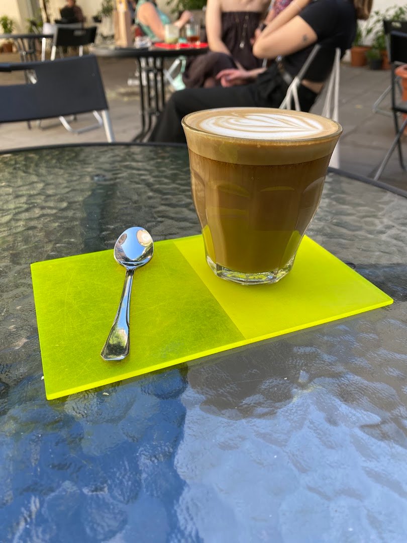 Coffee at Acid Coffee, specialty coffee shop in Prague