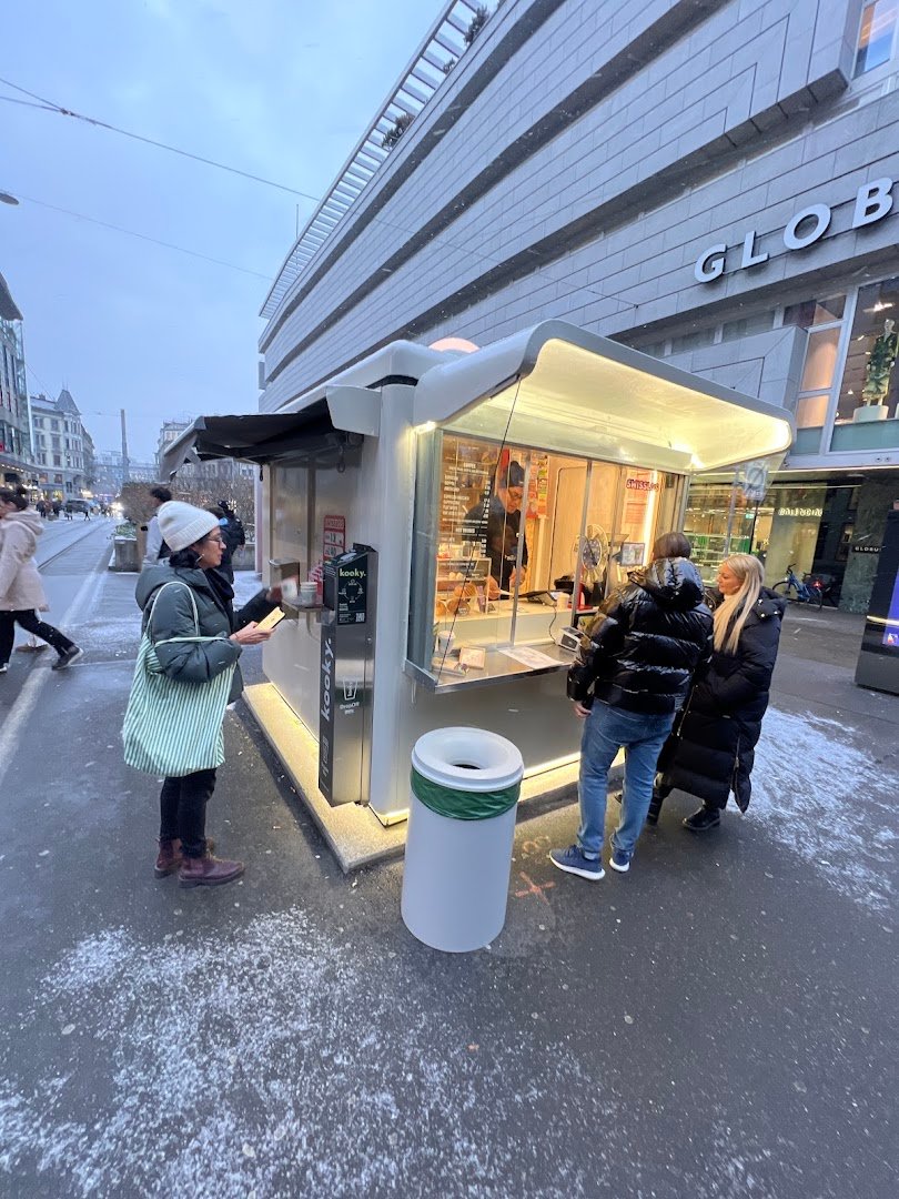 Storefront of ISULE | Kiosk, specialty coffee shop in Zurich