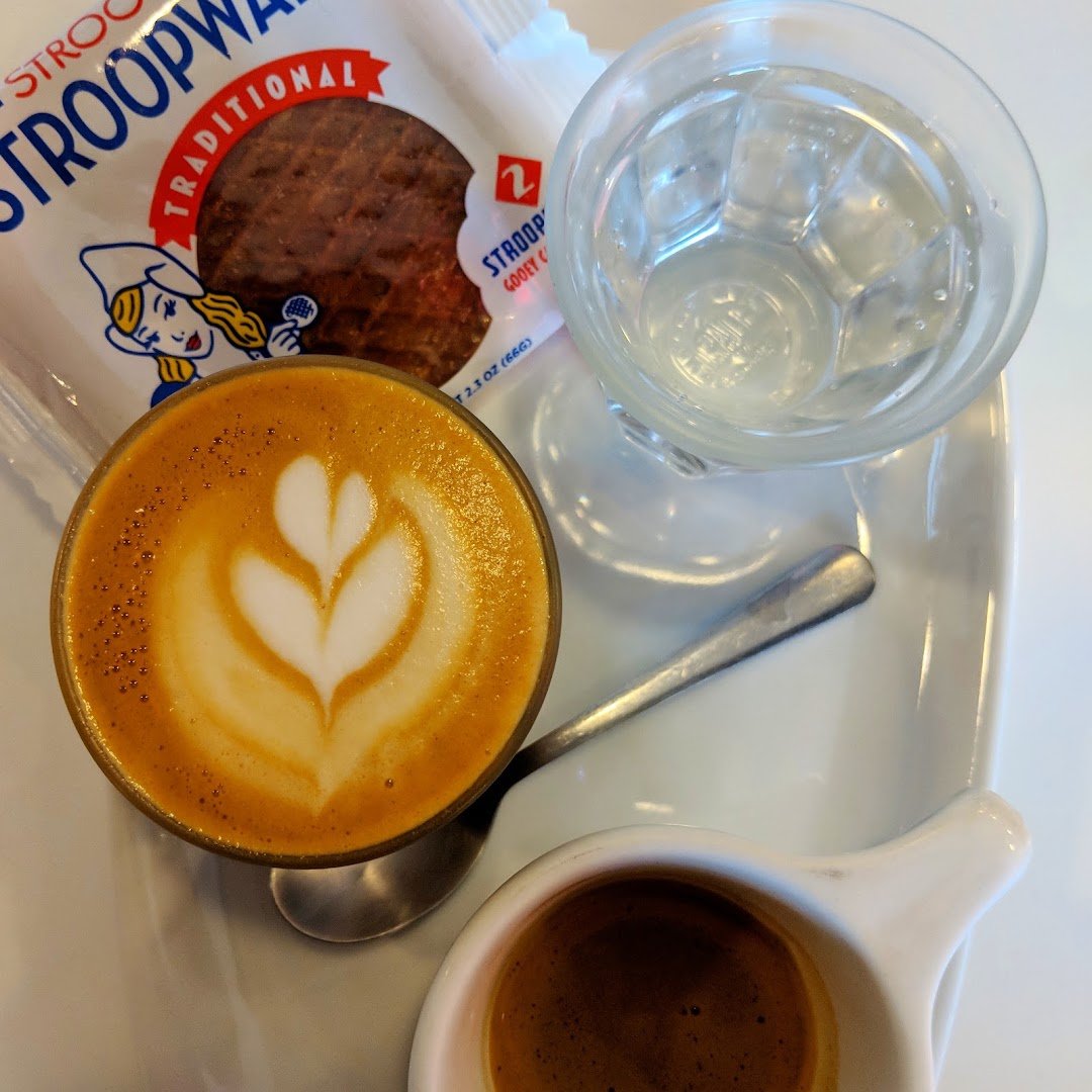 Coffee at Blue Copper Coffee Room, specialty coffee shop in Salt Lake City
