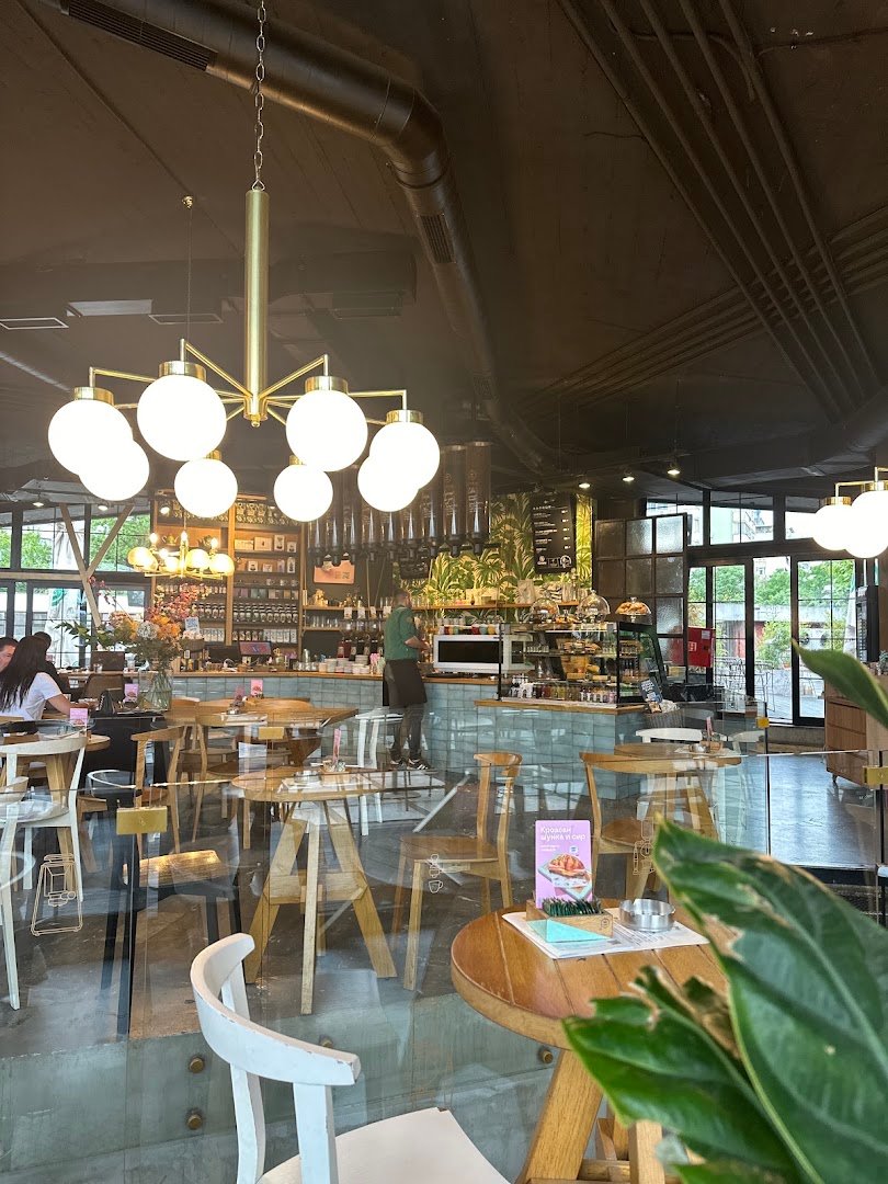 Interior of Kafeterija Fontana, specialty coffee shop in Belgrade