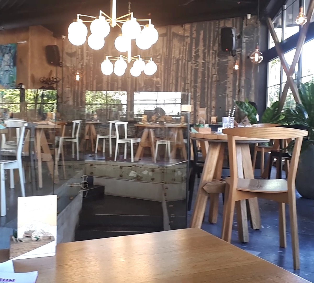 Interior of Kafeterija Fontana, specialty coffee shop in Belgrade