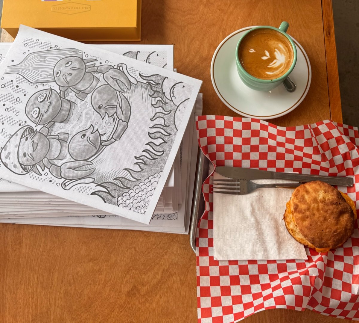 Coffee at Hey! Café, specialty coffee shop in New Orleans