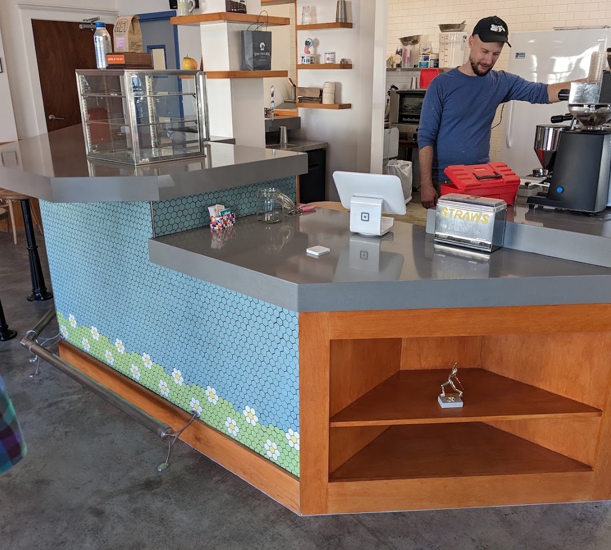 Interior of Hey! Café, specialty coffee shop in New Orleans