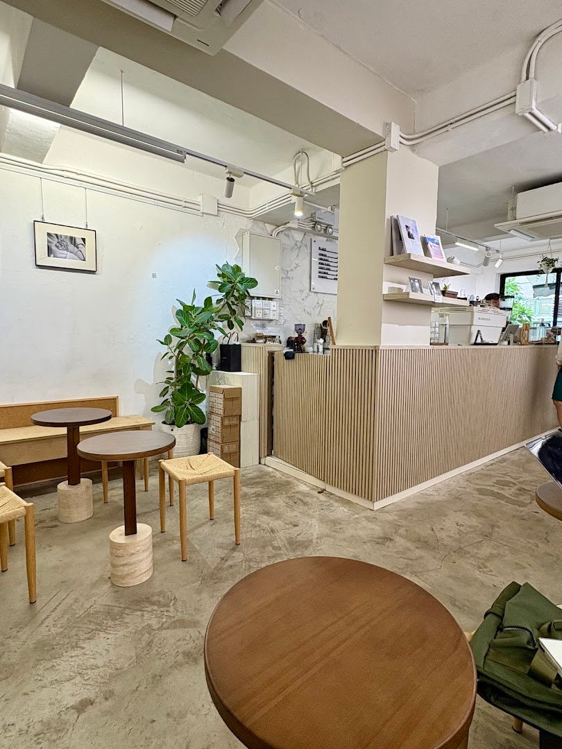 Interior of Nook Coffee, specialty coffee shop in Hong Kong
