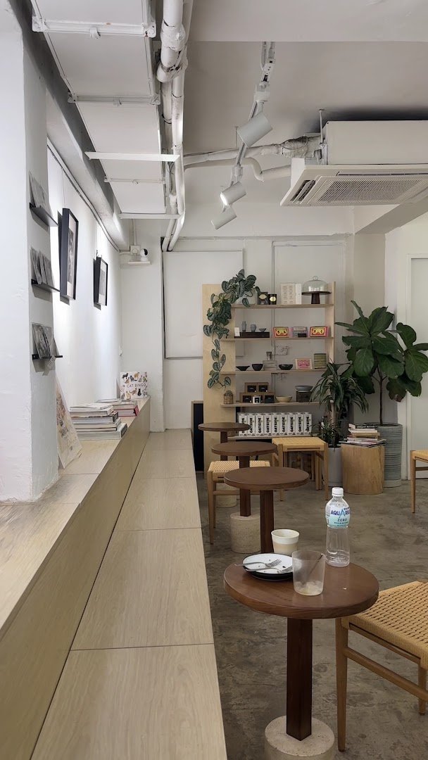 Interior of Nook Coffee, specialty coffee shop in Hong Kong