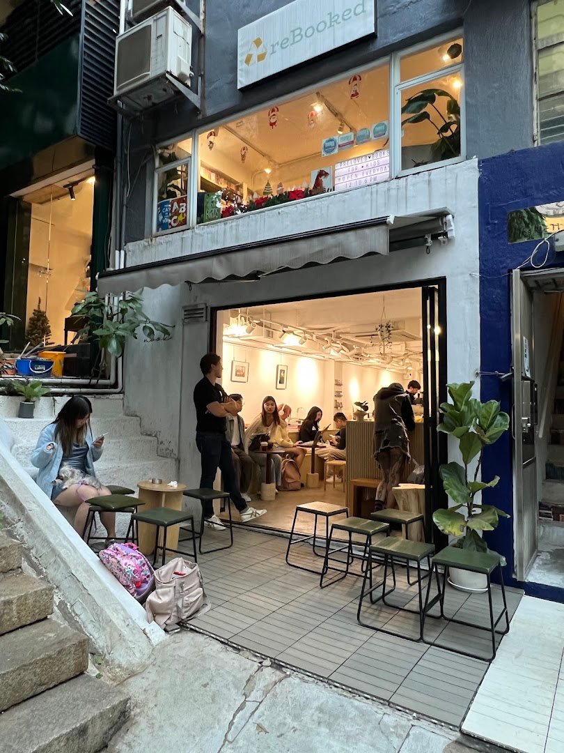 Storefront of Nook Coffee, specialty coffee shop in Hong Kong
