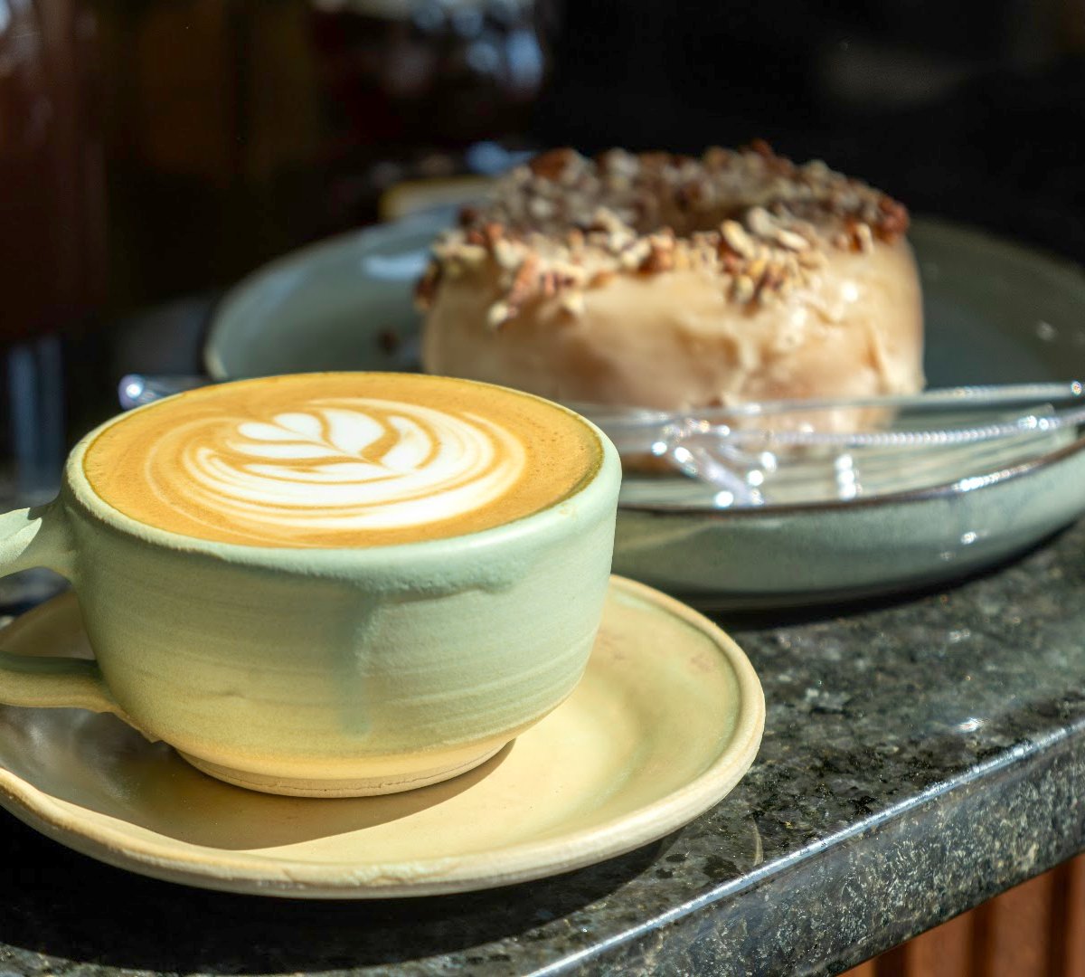 Coffee at Vela Coffee, specialty coffee shop in San Antonio