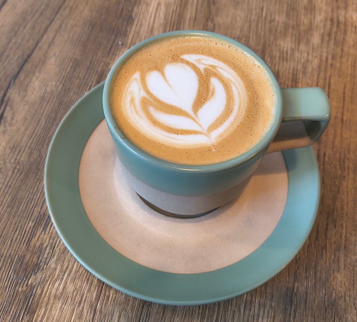 Coffee at Vela Coffee, specialty coffee shop in San Antonio