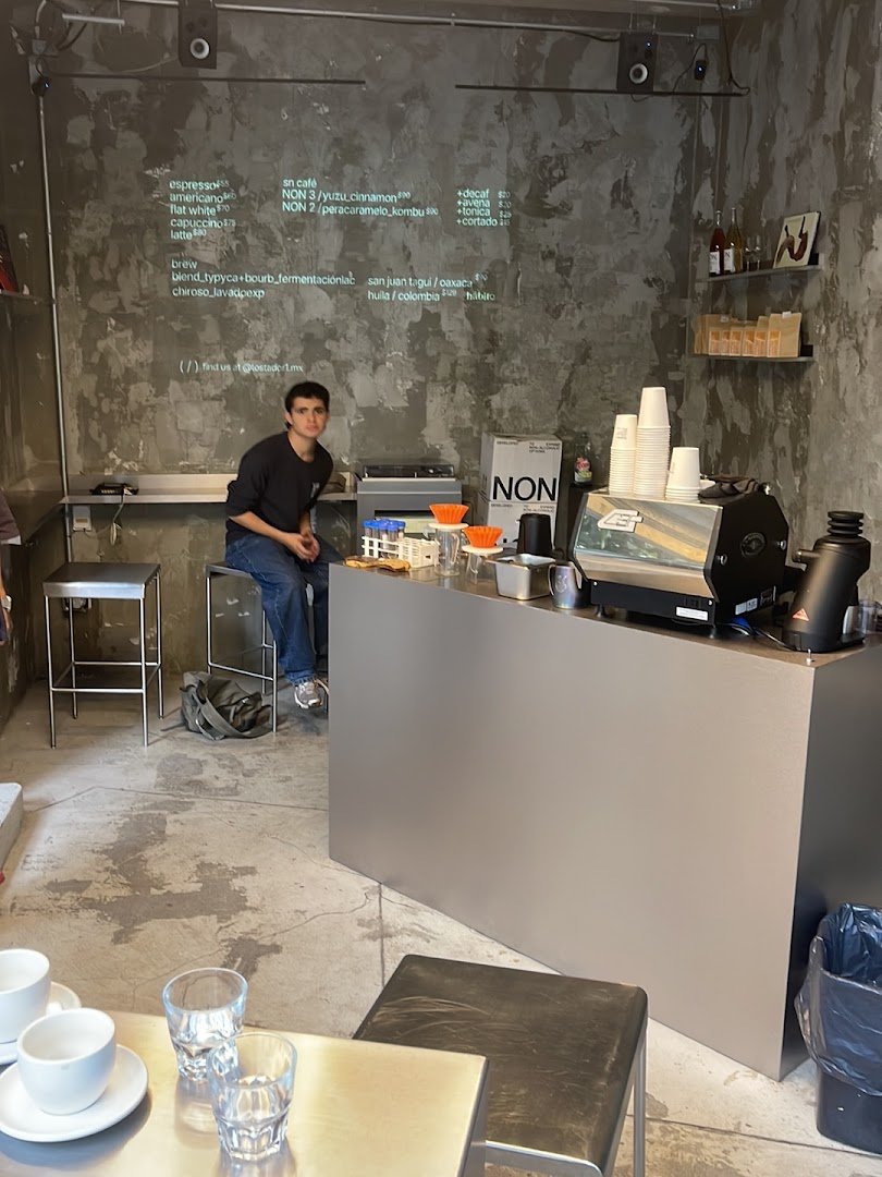 Interior of tostador 1., specialty coffee shop in Mexico City
